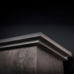 Cheminée électrique décorative – PENIDA EF2 – 1800W – Bluetooth & télécommande – foncé - DLC Home