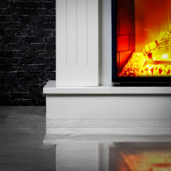 Cheminée électrique – Alegre – 1800 W – Effet flamme réaliste – Chauffage 17 à 27 °C – Bluetooth & Wi-Fi - DLC Home