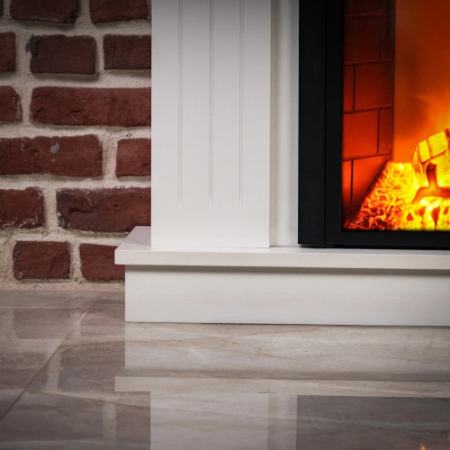 Cheminée électrique – Fabienne – 1800 W – Effet flamme réaliste – Chauffage 17 à 27 °C – Bluetooth & Wi-Fi - DLC Home