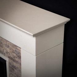 Cheminée électrique – Seraton – 1800 W – Effet flamme réaliste – Chauffage 17 à 27 °C – Bluetooth & Wi-Fi - DLC Home