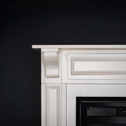 Cheminée électrique décorative - MYKONOS EF4 – 1800W - flamme LED - Télécommande - Effet flamme LED réglable - blanche - DLC Home