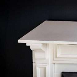 Cheminée électrique décorative - MYKONOS EF4 – 1800W - flamme LED - Télécommande - Effet flamme LED réglable - blanche - DLC Home