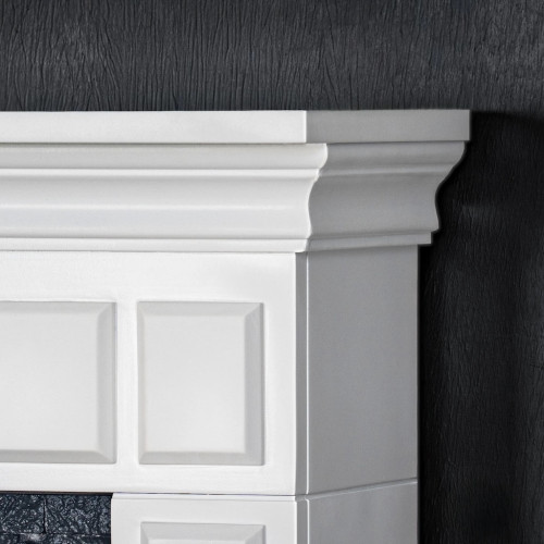 Cheminée électrique - Morella - 1800 W avec effet flamme réaliste, chauffage 17 à 27 °C - Bluetooth Wi-Fi - DLC Home