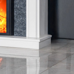 Cheminée électrique - Morella - 1800 W avec effet flamme réaliste, chauffage 17 à 27 °C - Bluetooth Wi-Fi - DLC Home