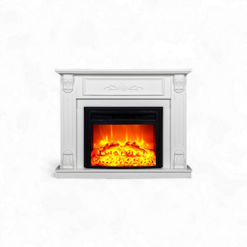 Cheminée électrique décorative style sculpté – MODENA EF 4 – 1800W - télécommande - effet flame - DLC Home