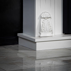 Cheminée électrique décorative style sculpté – MODENA EF 4 – 1800W - télécommande - effet flame - DLC Home