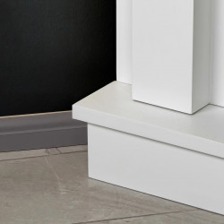 Cheminée électrique d’angle blanche – CORNER EF 4 – 1800W - télécommande - effet flame - DLC Home