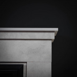 Cheminée électrique décorative – LEMBONGAN EF 4 – 1800W – télécommande - effet flame - gris - DLC Home