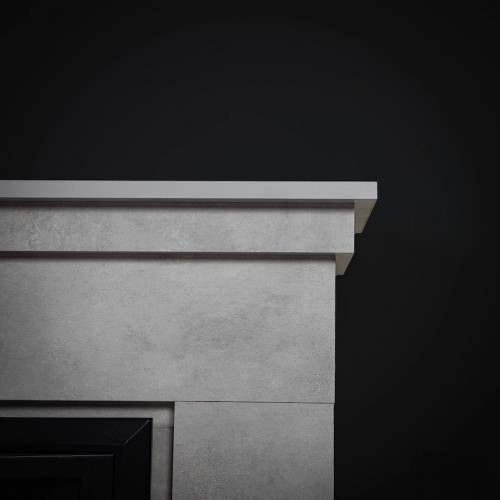 Cheminée électrique décorative – LEMBONGAN EF 4 – 1800W – télécommande - effet flame - gris - DLC Home