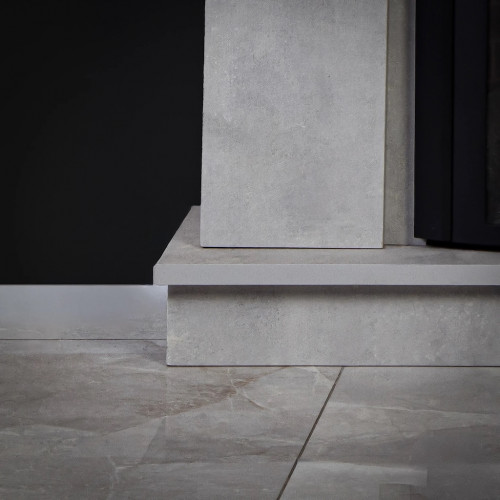 Cheminée électrique décorative – LEMBONGAN EF 4 – 1800W – télécommande - effet flame - gris - DLC Home