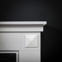 Cheminée électrique décorative – PENIDA EF 4 – 1800W – télécommande - effet flame - blanc - DLC Home