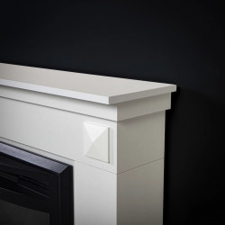 Cheminée électrique - Penida - 1800 W avec effet flamme réaliste, chauffage 17 à 27 °C - Bluetooth Wi-Fi - DLC Home