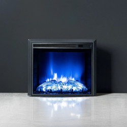 Cheminée électrique - EF3 - 1800 W avec effet flamme réaliste, chauffage 17 à 27 °C - Bluetooth Wi-Fi - DLC Home