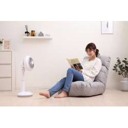 Ventilateur sur pied, OHYAMA, Stf-dc15t blanc 25 W, D22 cm - IRIS