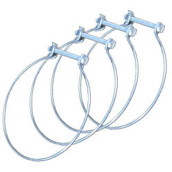 Lot de 4 colliers de fixation acier EQUATION, Diam. 80/80 mm Cf80 - S&P