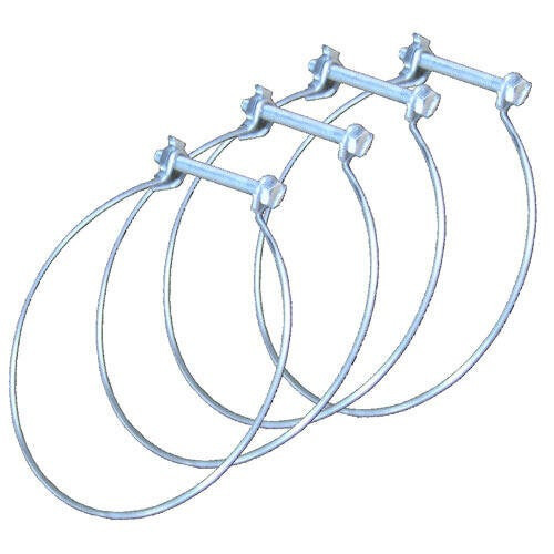 Lot de 4 colliers de fixation acier EQUATION, Diam. 80/80 mm Cf80 - S&P