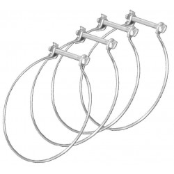 Lot de 4 colliers de fixation acier EQUATION, Diam. 80/80 mm Cf80 - S&P