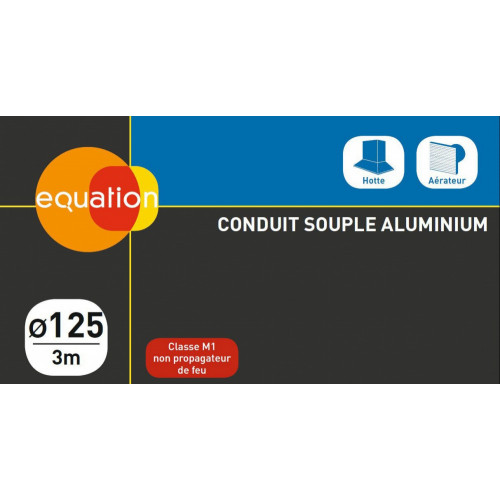 Conduit souple aluminium S&P, Diam. 125/125 mm, L. 3 m Csa125 - S&P
