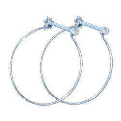 Lot de 2 colliers de fixation acier EQUATION, Diam. 100/100 mm Cf100 de marque S&P, référence: B9107100