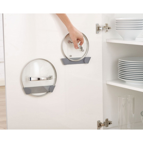 3 supports adhésif pour couvercles gris JOSEPH & JOSEPH - JOSEPH JOSEPH