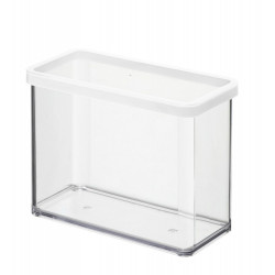 Boîte ROTHO plastique, l.10 x P.20 x H.14.2 cm, 2.1 l,  transparent / blanc - ROTHO