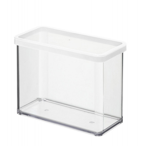 Boîte ROTHO plastique, l.10 x P.20 x H.14.2 cm, 2.1 l,  transparent / blanc - ROTHO