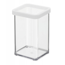 Boîte ROTHO plastique, l.10 x P.10 x H.14.2 cm, 1 l,  transparent / blanc - ROTHO