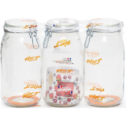 Lot de 3 bocaux LE PARFAIT  Super 3L - LE PARFAIT