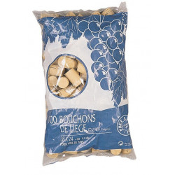 Sachet de 100 bouchons en liège de marque DUHALLE, référence: B9110300