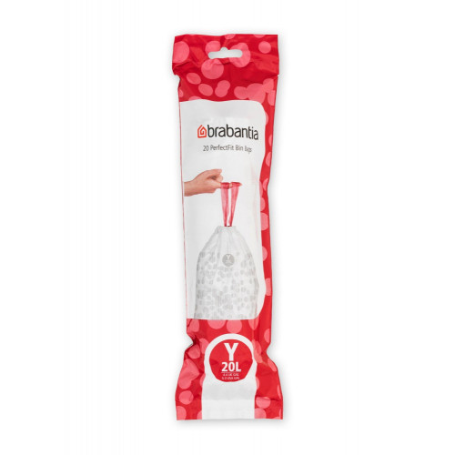 Lot de 20 sacs poubelle code Y 20 litres - BRABANTIA