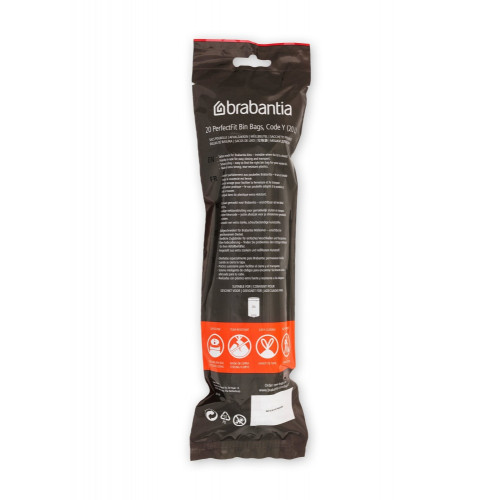 Lot de 20 sacs poubelle code Y 20 litres - BRABANTIA