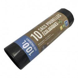 Sacs-poubelle 100 l noir de marque Sans marque, référence: B9110600