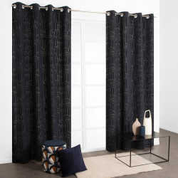 Rideau tamisant agueda 135x240cm bleu marine - JBY CREATION