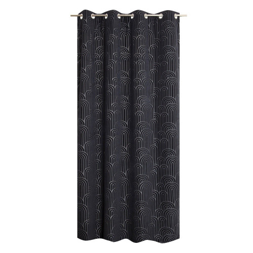 Rideau tamisant agueda 135x240cm bleu marine - JBY CREATION