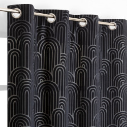 Rideau tamisant agueda 135x240cm bleu marine - JBY CREATION