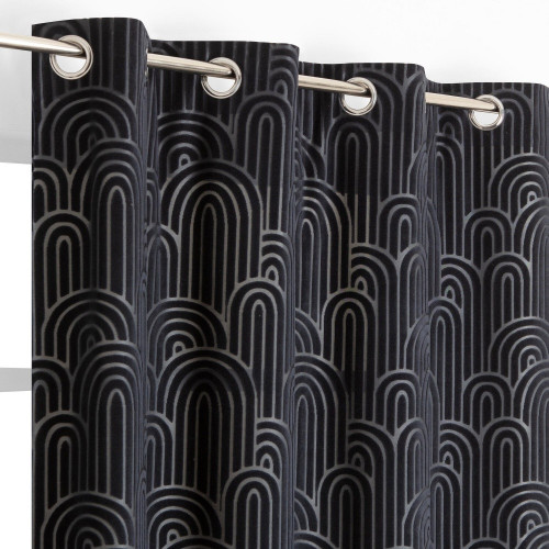 Rideau tamisant agueda 135x240cm bleu marine - JBY CREATION