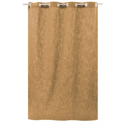 Rideau tamisant, Joey, l.140 x H.250 cm, coton ocre - Sans marque