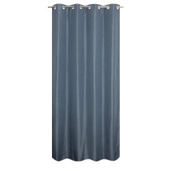 Rideau thermique, Chambray bleu l.135 x H.240 cm - JBY CREATION