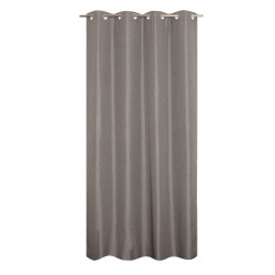 Rideau thermique, Chambray gris l.135 x H.240 cm - JBY CREATION