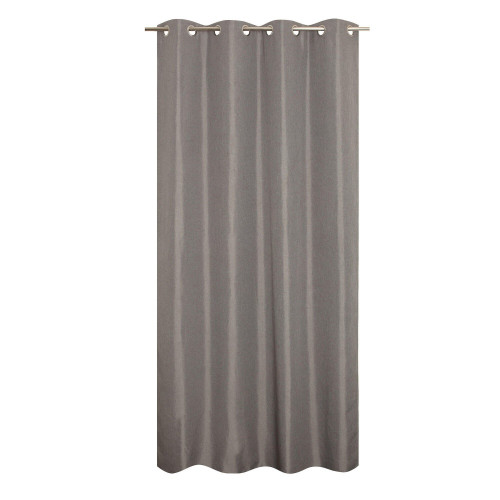 Rideau thermique, Chambray gris l.135 x H.240 cm - JBY CREATION
