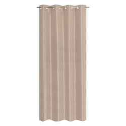 Rideau thermique, Chambray taupe l.135 x H.240 cm - JBY CREATION
