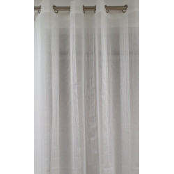 Voilage tamisant, Aleria blanc l.300 x H.240 cm de marque ROCLE, référence: B9114600