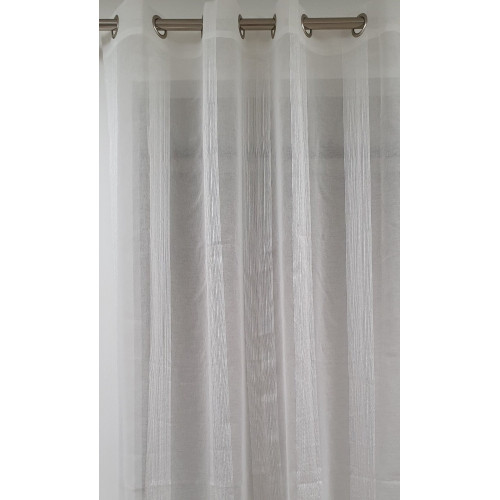Voilage tamisant, Aleria blanc l.300 x H.240 cm - ROCLE