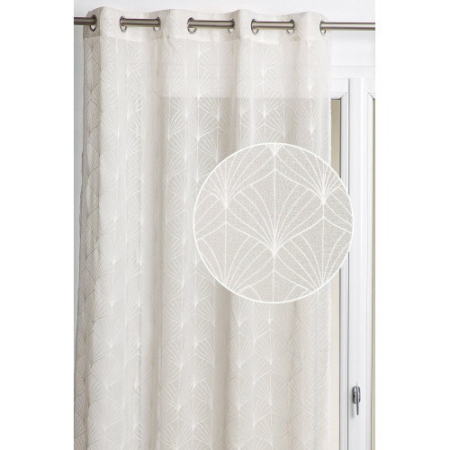 Voilage tamisant, baker écru l. 140 x H.260 cm - ROCLE