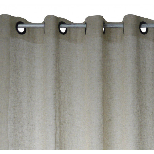 Voilage tamisant, Kaolin, beige H.240 x l.150 cm - Sans marque