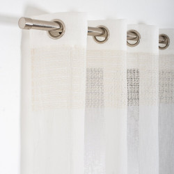Voilage transparent, grace beige l. 140 x H. 260 cm - ROCLE