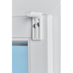 Lot de 2 supports sans perçage blanc pour tous types de stores - Sans marque