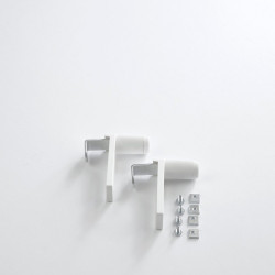 Lot de 2 supports sans perçage blanc pour tous types de stores - Sans marque