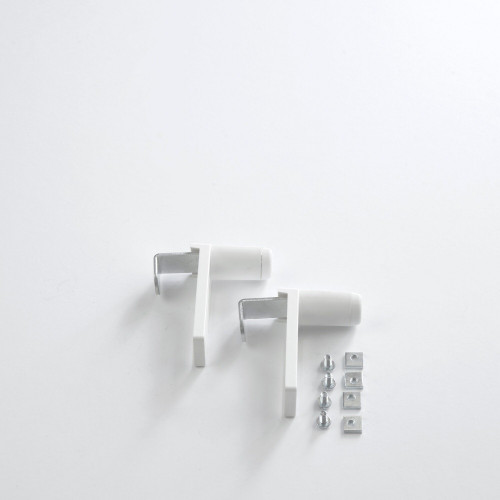 Lot de 2 supports sans perçage blanc pour tous types de stores - Sans marque