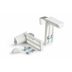Lot de 2 supports sans perçage blanc pour tous types de stores - Sans marque